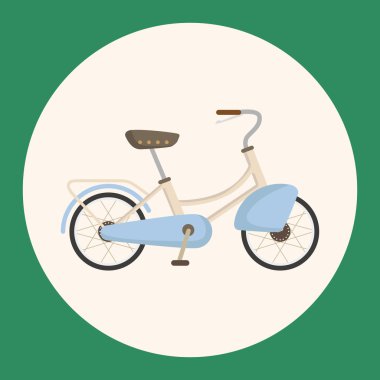 ulaşım Bisiklet Tema öğeleri vektör, eps simgesi öğesi