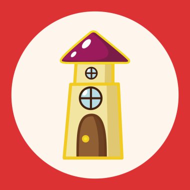 Ev Kule Tema öğeleri simge öğesi oluşturma