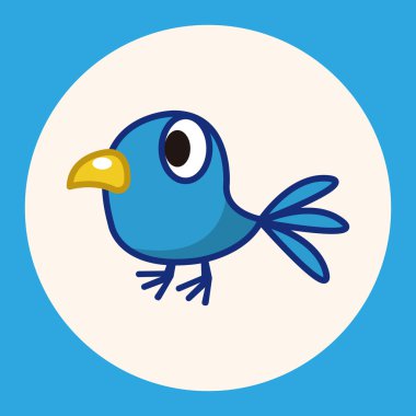 kuş çizgi film Tema öğeleri simge öğesi