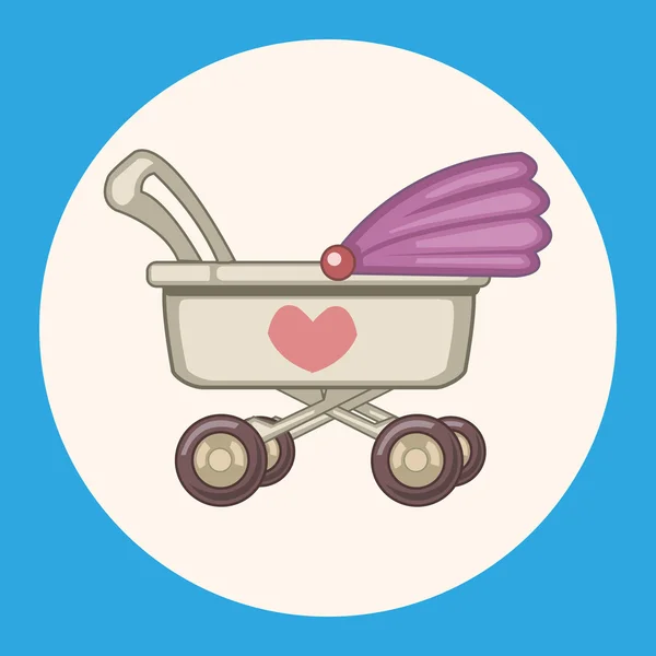 Baby carriages theme elements icon element — Stock Vector