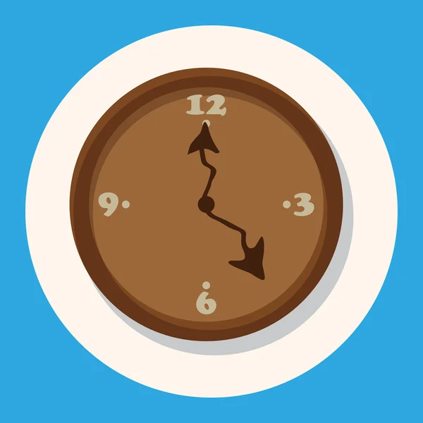 Éléments d'horloge thème icône élément — Image vectorielle