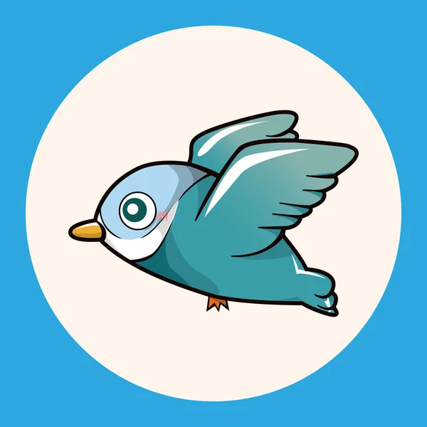 Pták karikatura téma prvky vektoru, eps ikonu prvku — Stockový vektor