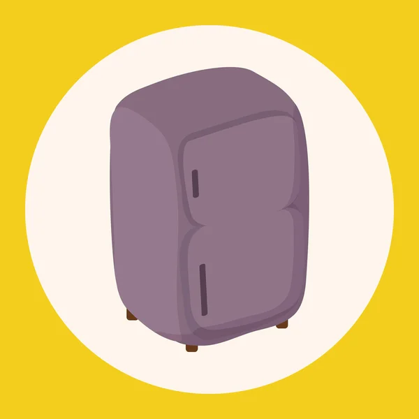 Appareils électroménagers thème réfrigérateur éléments icône élément — Image vectorielle