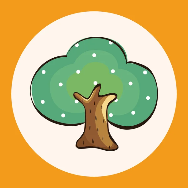 Árbol tema elementos vector, eps icono elemento — Vector de stock