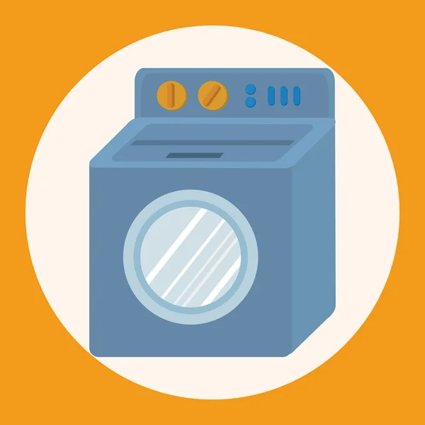 Washing machine theme elements icon element — Stock Vector