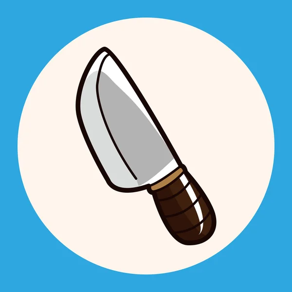 Utensilios de cocina cuchillo tema elementos vector, eps icono elemento — Archivo Imágenes Vectoriales