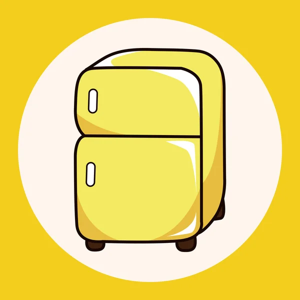 Éléments thème réfrigérateur ustensiles de cuisine vecteur, eps élément icône — Image vectorielle