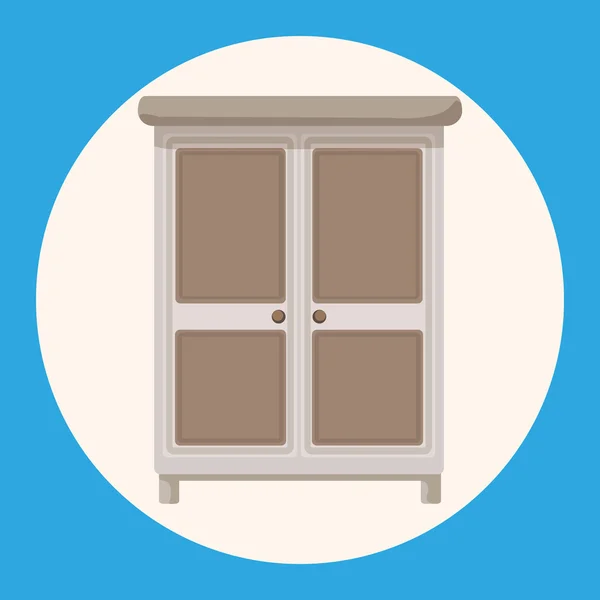 Elemento de ícone de elementos de tema de armário de móveis — Vetor de Stock