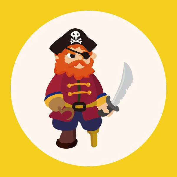 Piratenthemenelemente Symbolelement — Stockvektor