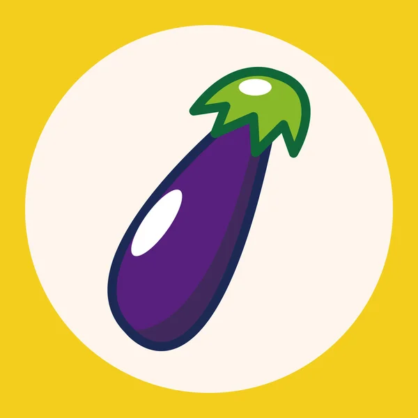 Elementos de tema verduras y frutas icono elemento — Vector de stock