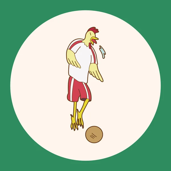 Анисимов играет в футбол — стоковый вектор