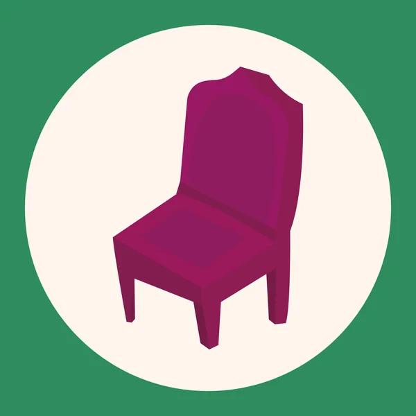 Móveis tema cadeira sofá elementos vetor, eps ícone elemento —  Vetores de Stock