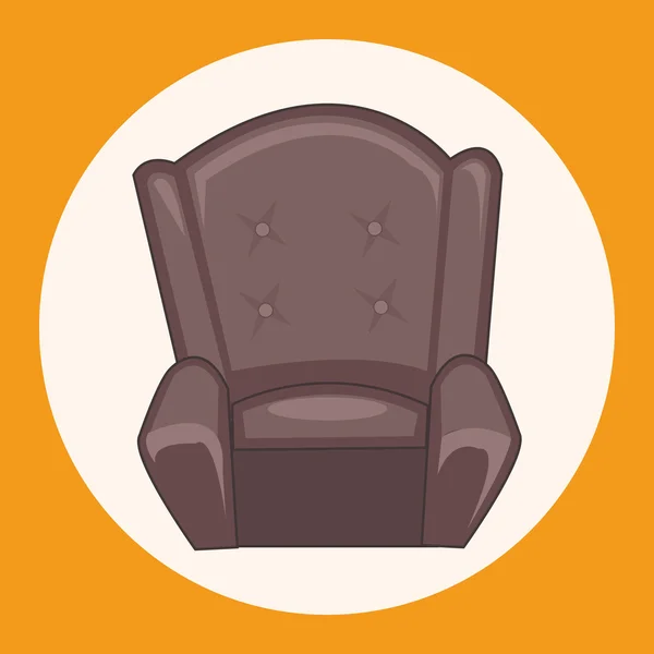 Meble tematu fotel kanapa elementy wektor, element ikona eps — Wektor stockowy