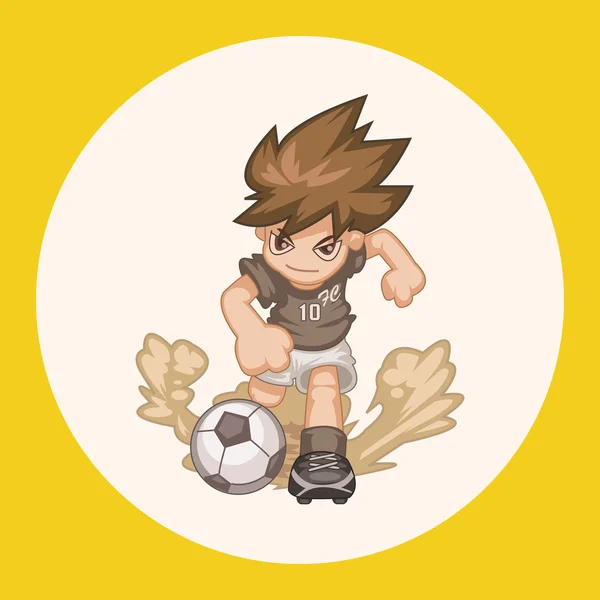 Sport soccer player theme elements vector,eps icon element — Stock Vector