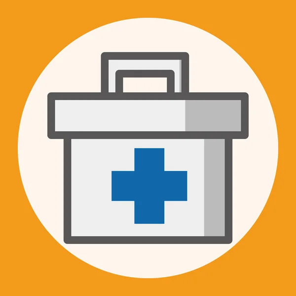 Medicine box theme elements icon element — Stock Vector