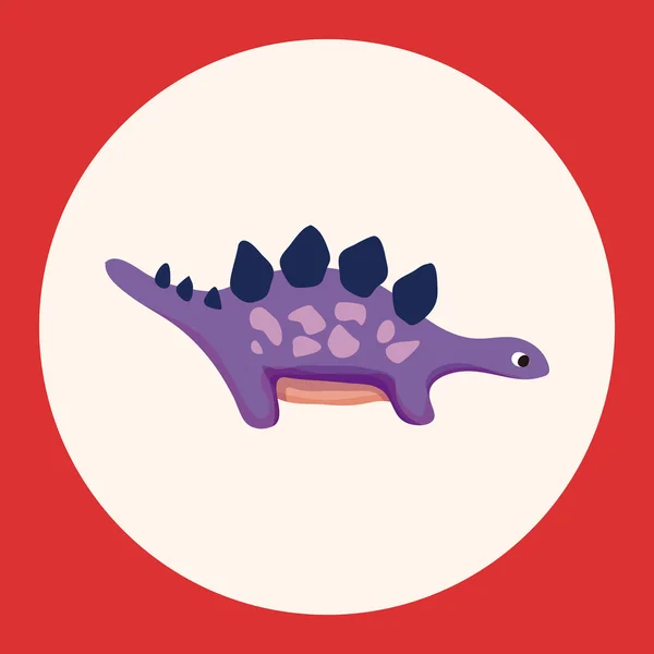 Dinosaurie tecknad tema element vektor, EPS-ikonen element — Stock vektor