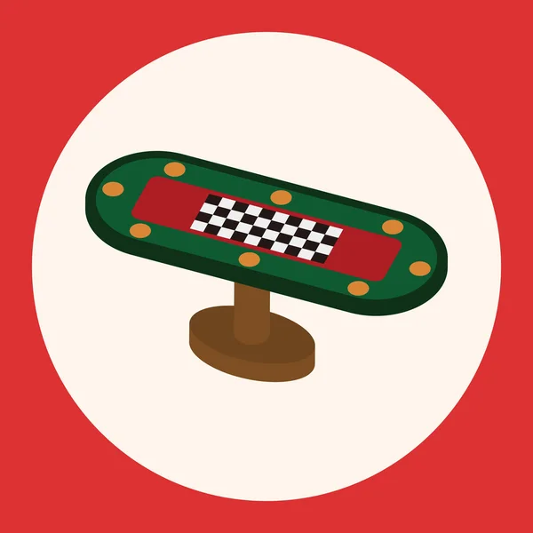 Элемент иконки элементов игрового стола казино — стоковый вектор