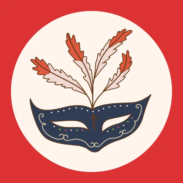 Элемент иконки элементов маски партии — стоковый вектор