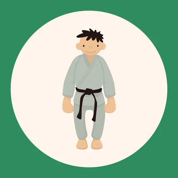 Taekwondo Themenelemente Vektor, eps Icon Element — Stockvektor