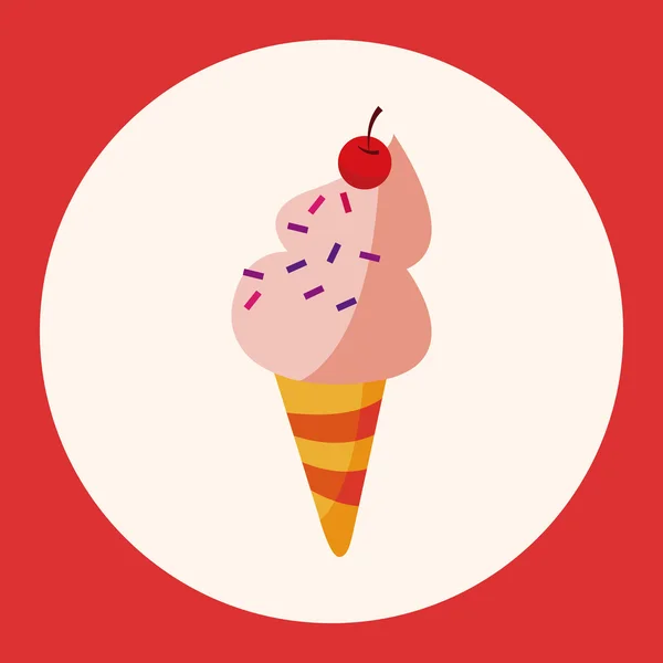 Elemento icono de elementos de tema de helado — Vector de stock