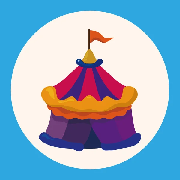 Tentes de cirque éléments de thème élément icône — Image vectorielle