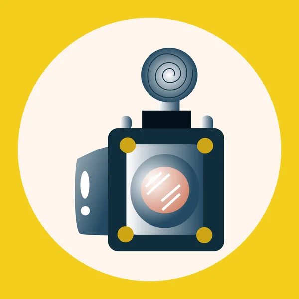 カメラ テーマ要素アイコン要素 — ストックベクタ