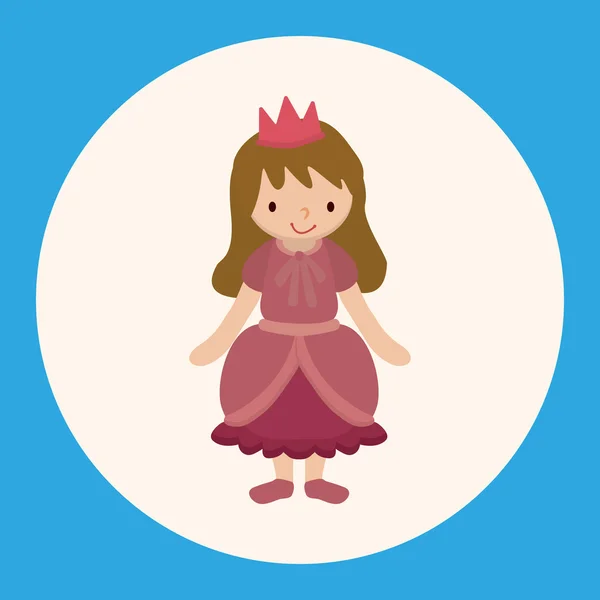 Royal theme princess elements icon element — Stock Vector