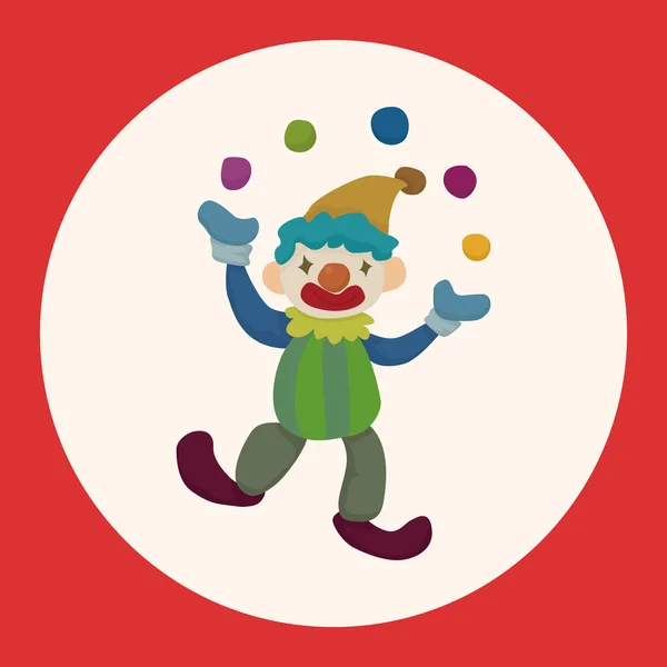 Clowner tema element vektor, EPS-ikonen element — Stock vektor