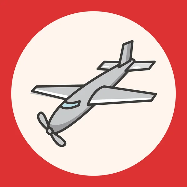 교통 비행기 테마 요소 아이콘 요소 — 스톡 벡터