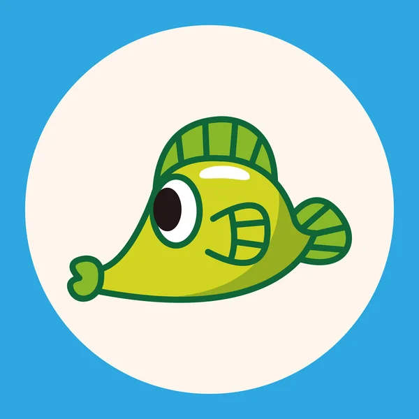 Fisk tema element ikonen element — Stock vektor