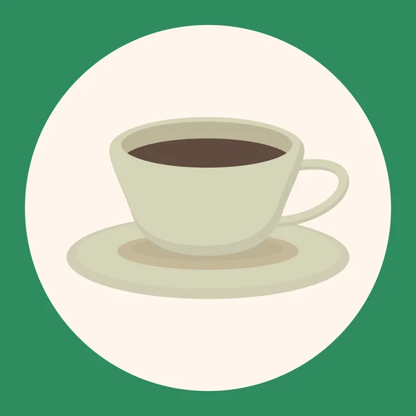 Elementos de café tema elemento icono — Vector de stock