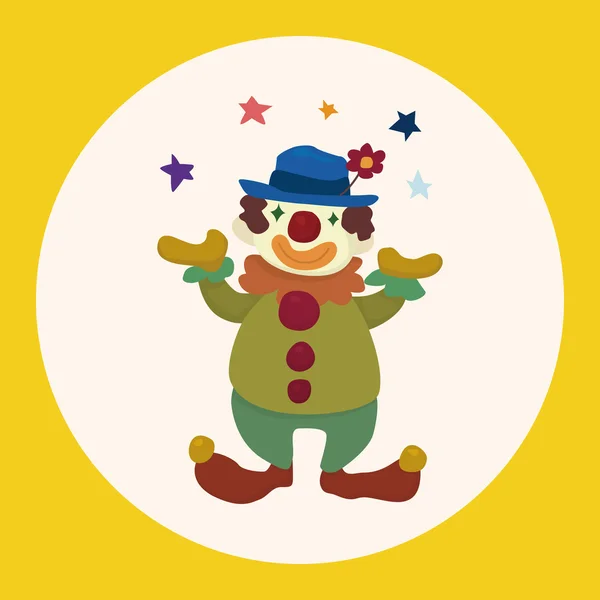 Clowns vector de elementos de tema, eps elemento icono — Archivo Imágenes Vectoriales