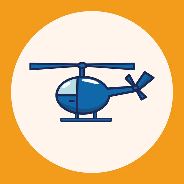 Transporte Helicópteros elemento tema ícone — Vetor de Stock