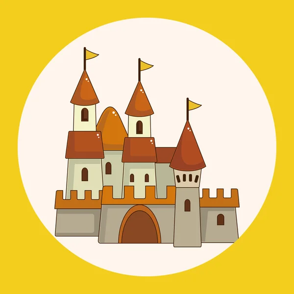 Elemento icono elementos temáticos castillo — Vector de stock