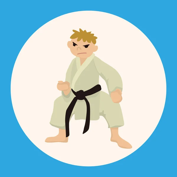Taekwondo éléments de thème vecteur, eps élément icône — Image vectorielle