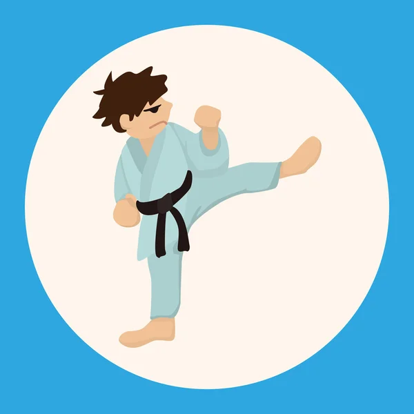 Taekwondo vector de elementos de tema, eps elemento icono — Vector de stock