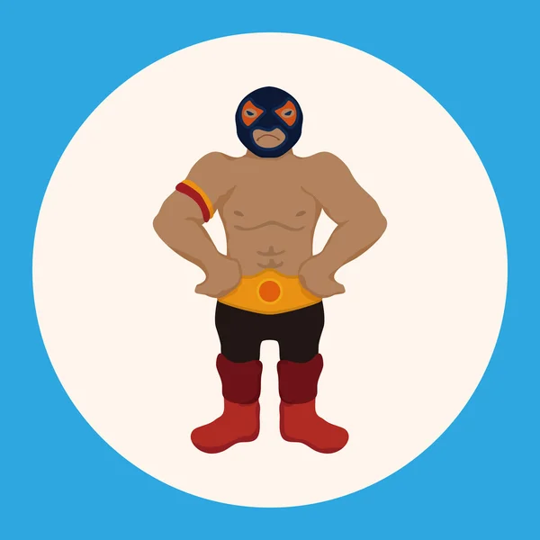 Elemento de icono de elementos de tema luchador — Vector de stock