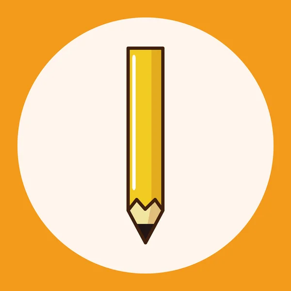 Éléments de thème crayon élément icône — Image vectorielle