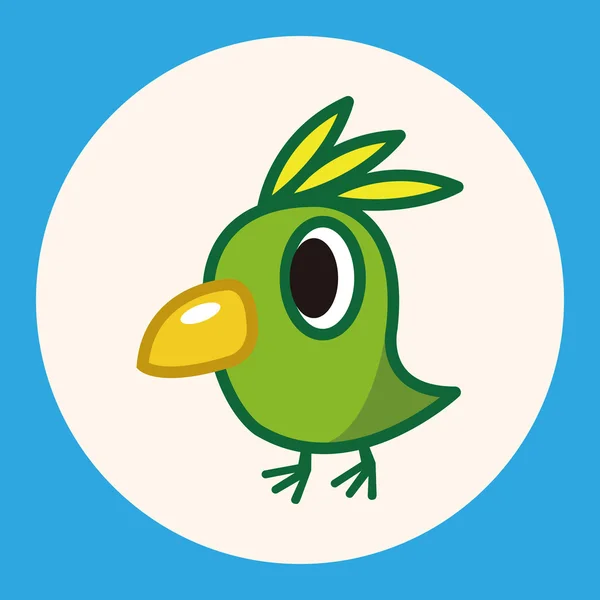 Elemento icono de elementos de dibujos animados pájaro — Vector de stock
