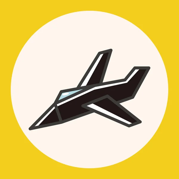 Transportation airplane theme elements icon element — Stock Vector