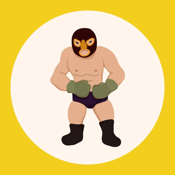 Elemento de icono de elementos de tema luchador — Vector de stock