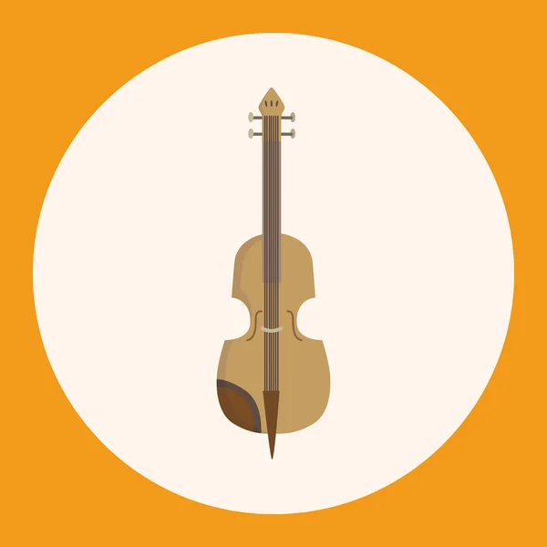 Instrumento violonchelo elementos de dibujos animados elemento icono — Vector de stock