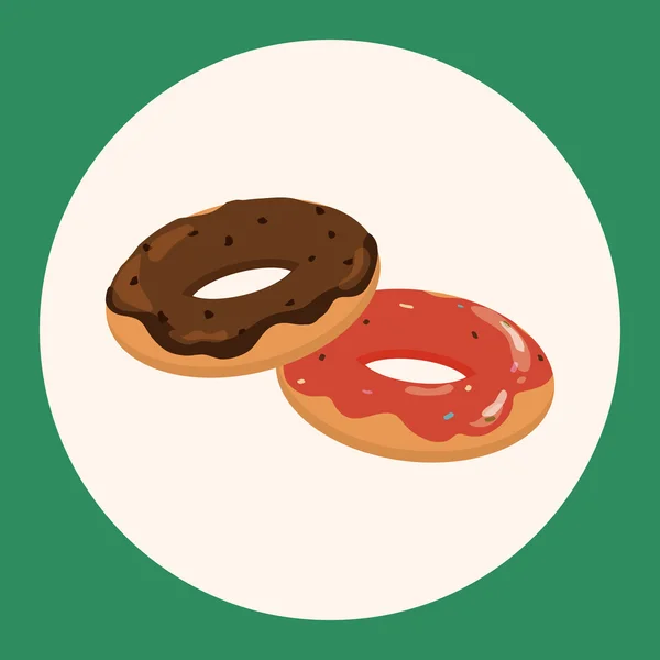 도넛 테마 요소 아이콘 요소 — 스톡 벡터