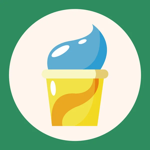 Elementi a tema gelato elemento icona — Vettoriale Stock