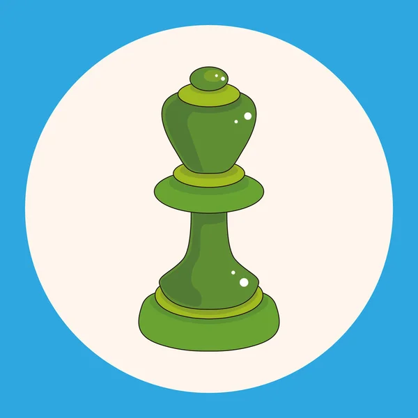 Šachové téma prvky ikonu prvek — Stockový vektor
