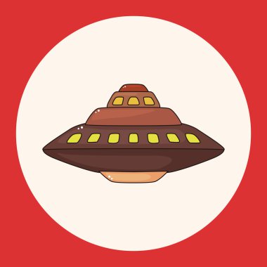 UFO Tema öğeleri simge öğesi