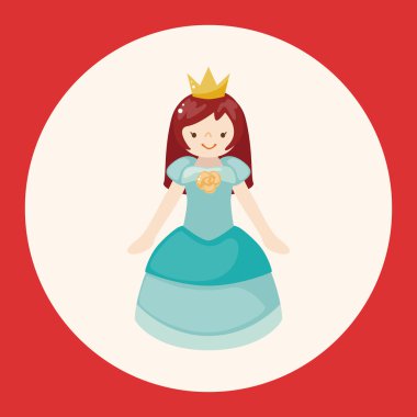 Royal Tema Prenses öğeleri simge öğesi