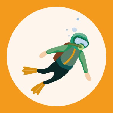 Dalgıç Tema öğeleri simge öğesi