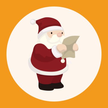 Noel Baba Tema öğeleri simge öğesi