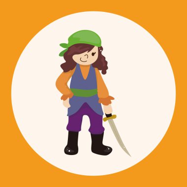 korsan Tema öğeleri simge öğesi